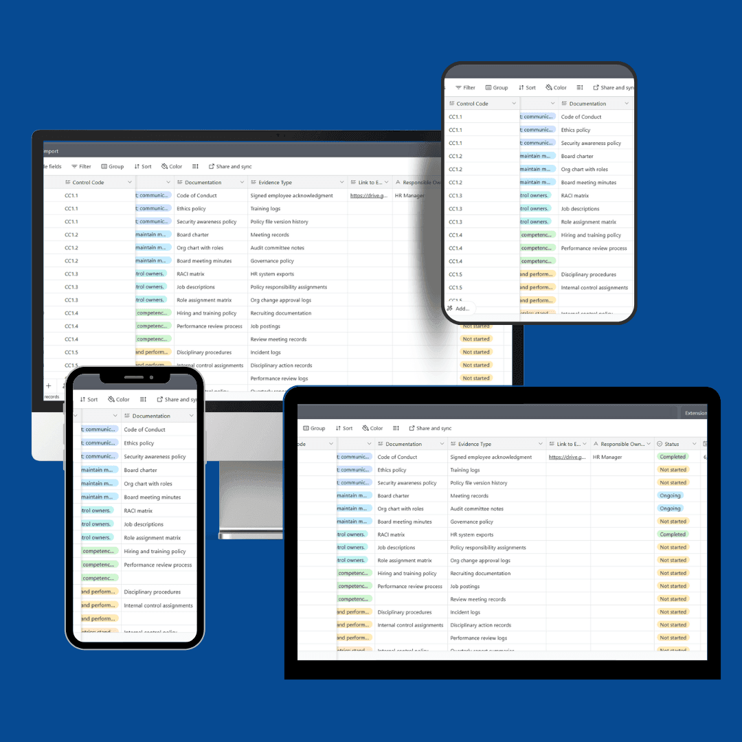 Airtable-based Evidence Tracker